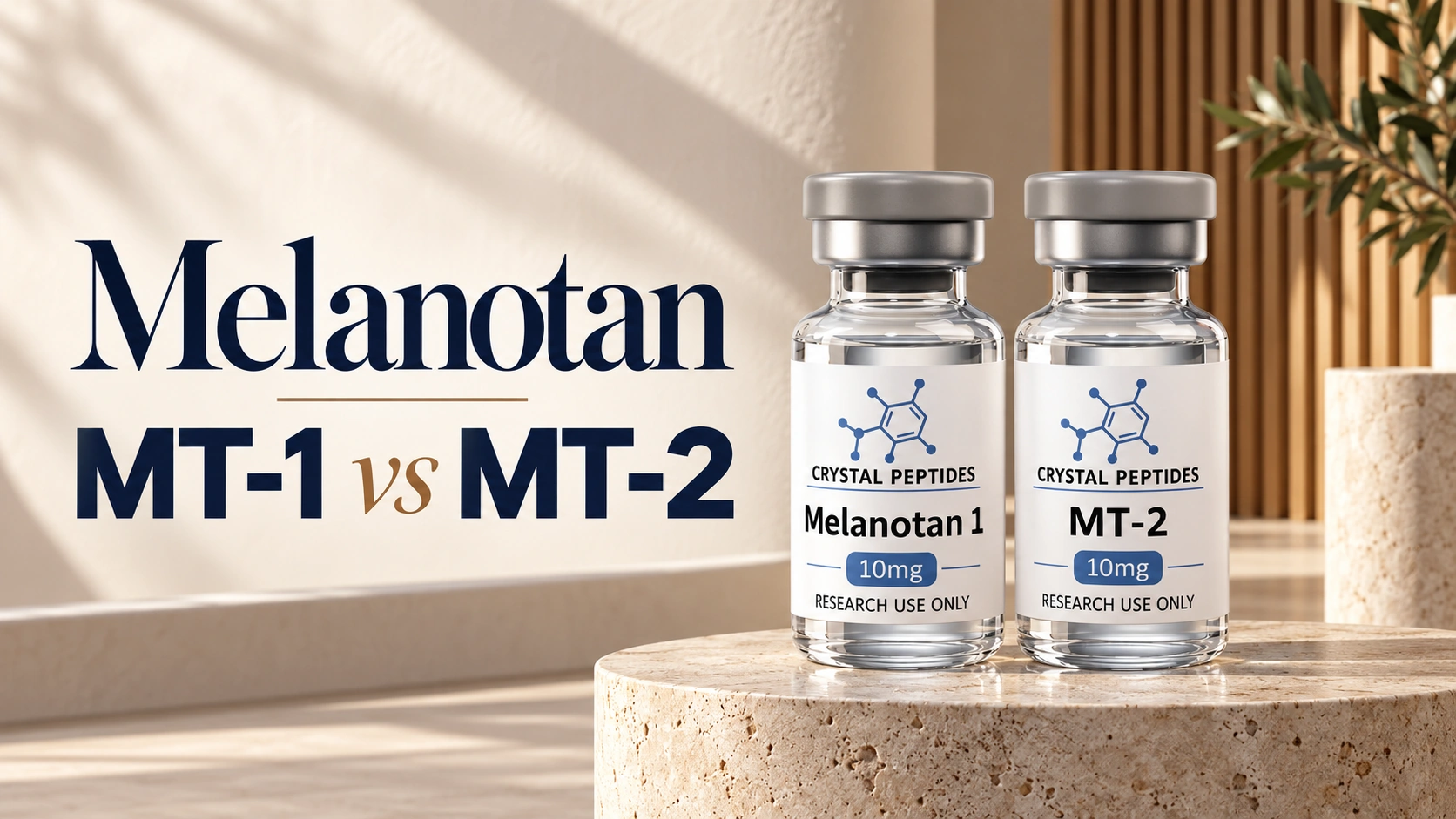 Melanotan MT-1 vs MT-2: structuur, bewijs en regelgevende status