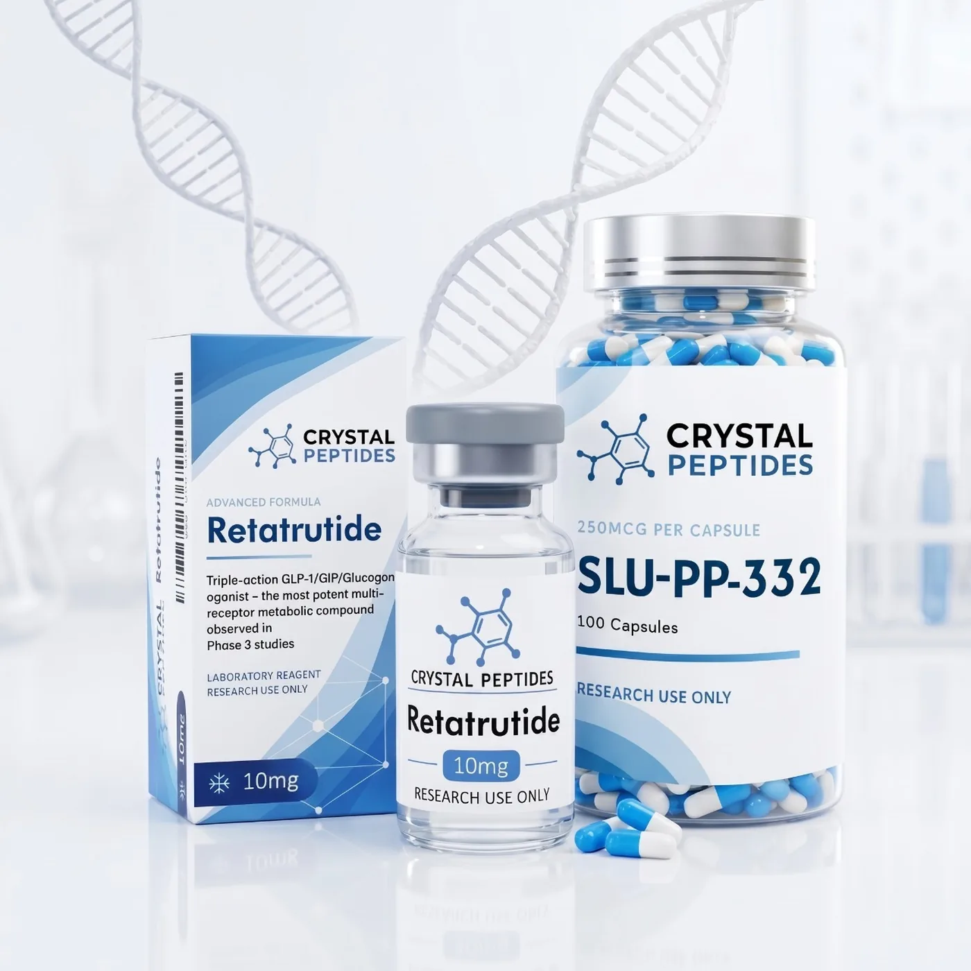 Onderzoeksproducten van Crystal Peptides