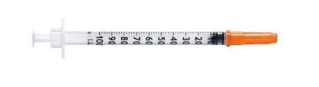 1.0ml (100 eenheden) spuit